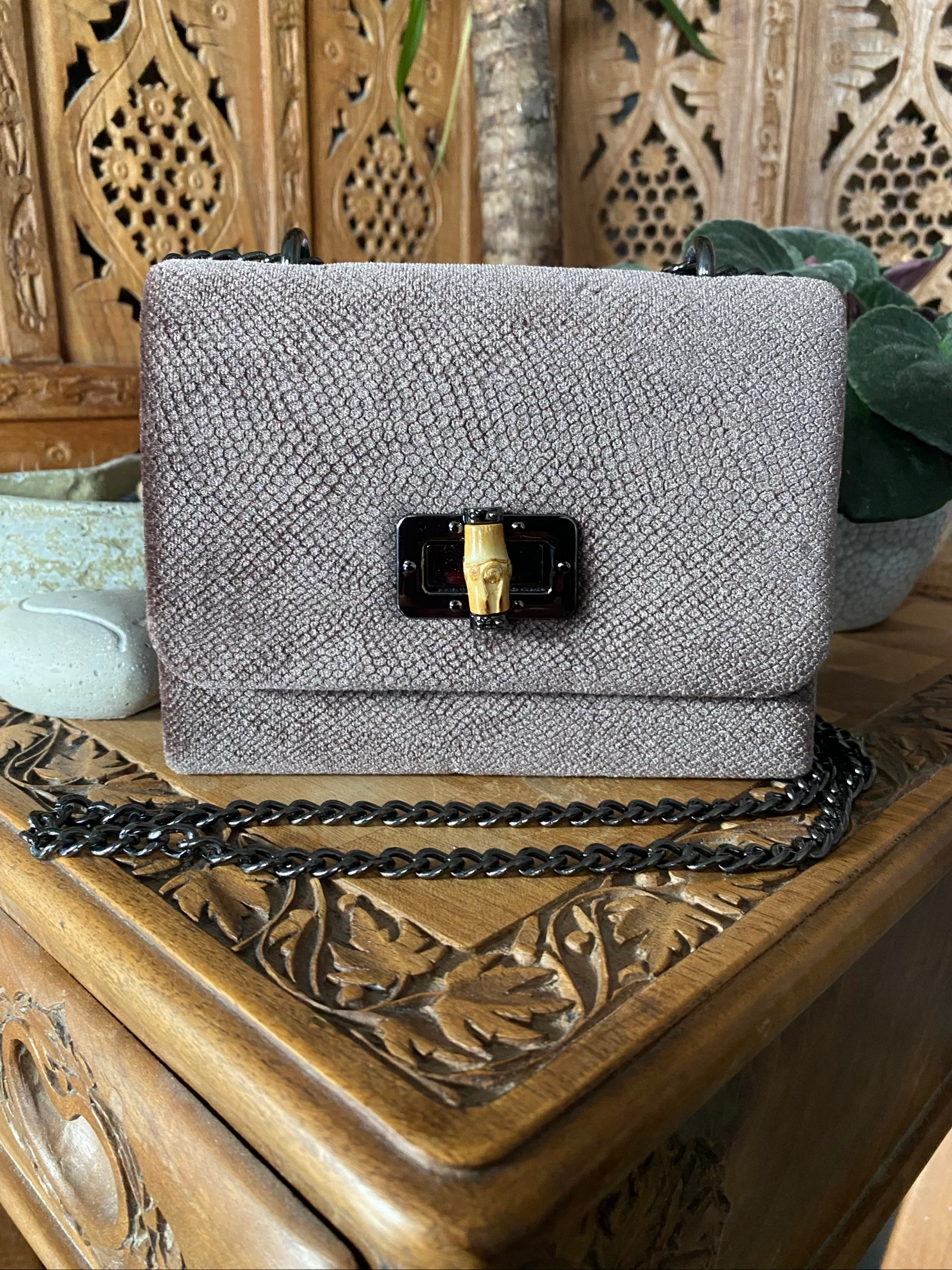 Mini Sac à main velours neuf